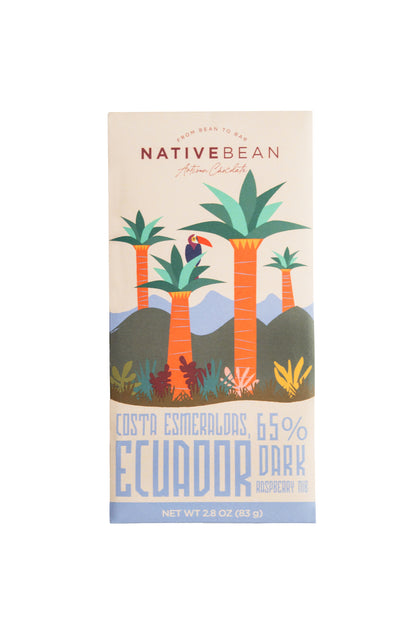 Native Bean I Ecuador 65% w/Raspberry Nib