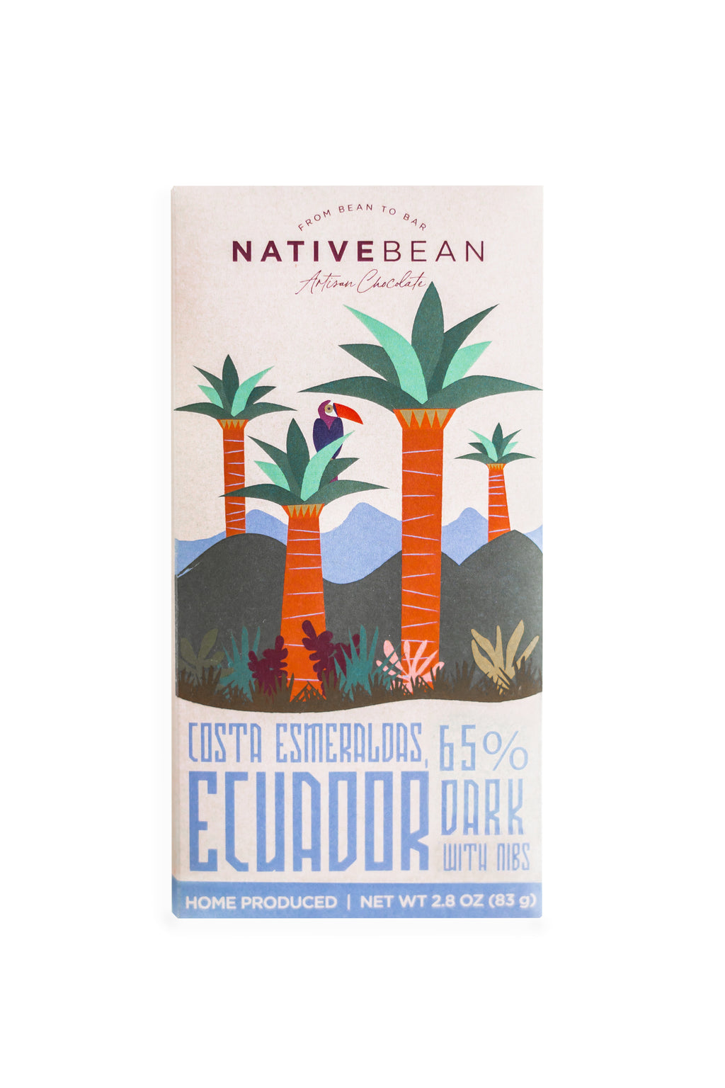 Native Bean Dark Chocolate w/ Nibs 65%